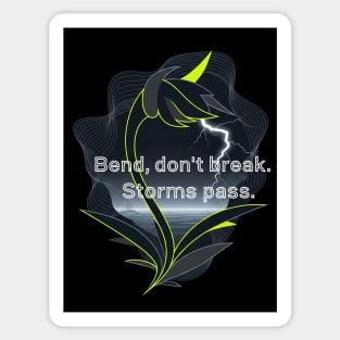 ⚡Neon Resilience Lightning Plant 🌱 Sticker